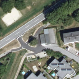 Sand Volleyball Court — aerial view