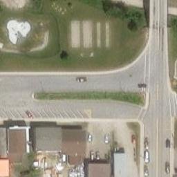 Senneterre (ville) Beach Volleyball Court — aerial view