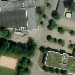 Sand Volleyball Court — aerial view