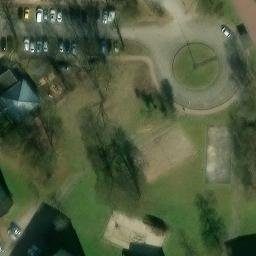 Sand Volleyball Court — aerial view