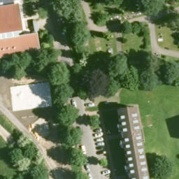 Sand Volleyball Court — aerial view