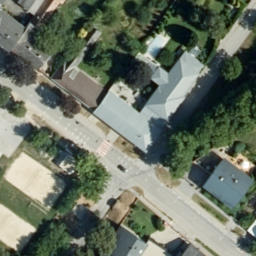 Sand Volleyball Court — aerial view