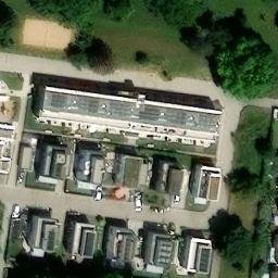 Sand Volleyball Court — aerial view