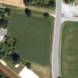 Sand Volleyball Court — aerial view