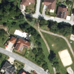 Sand Volleyball Court — aerial view