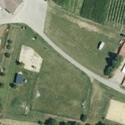 Sand Volleyball Court — aerial view