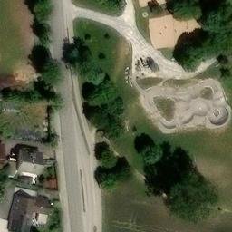 Beachvolleyballplatz — aerial view