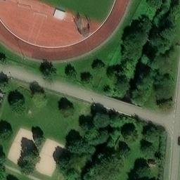 Sand Volleyball Court, Zell am Harmersbach — aerial view
