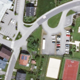 Sand Volleyball Court — aerial view