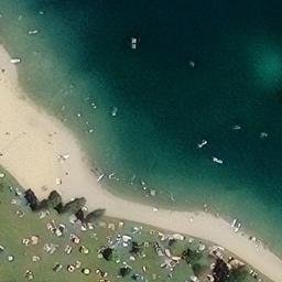 Sand Volleyball Court — aerial view