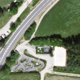 Sand Volleyball Court — aerial view