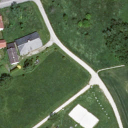Sand Volleyball Court — aerial view