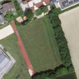 Sand Volleyball Court — aerial view
