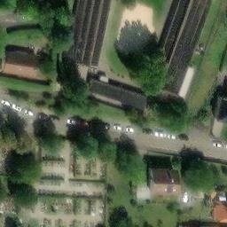 Sand Volleyball Court, Lahr/Schwarzwald — aerial view