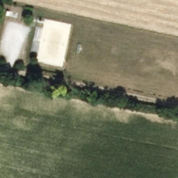 Sand Volleyball Court — aerial view