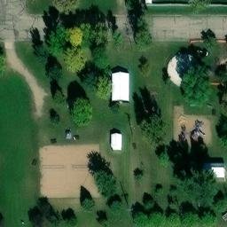 Towner Beach Volleyball Court — aerial view