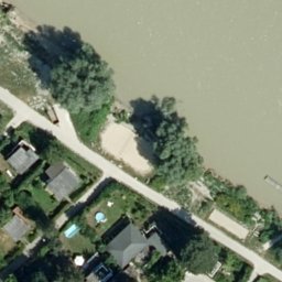 Sand Volleyball Court — aerial view