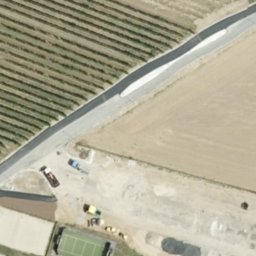 Sand Volleyball Court — aerial view