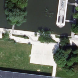 Sand Volleyball Court — aerial view