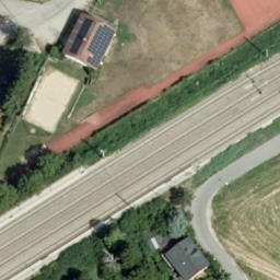 Sand Volleyball Court — aerial view