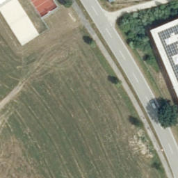 Sand Volleyball Court — aerial view