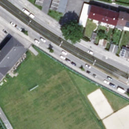 Sand Volleyball Court — aerial view