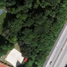 Sand Volleyball Court — aerial view