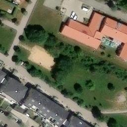 Sand Volleyball Court — aerial view