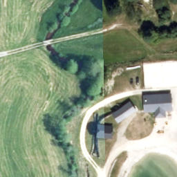 Sand Volleyball Court — aerial view