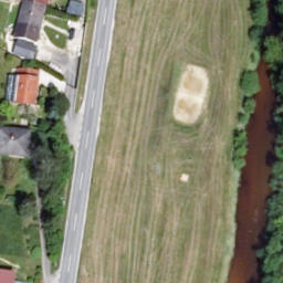 Sand Volleyball Court — aerial view