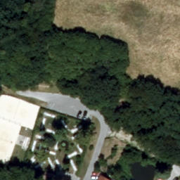 Sand Volleyball Court — aerial view