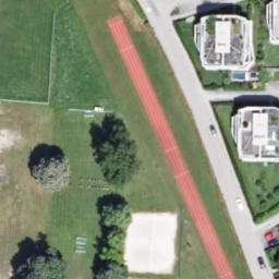 Sand Volleyball Court — aerial view