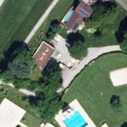Sand Volleyball Court — aerial view