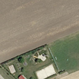 Sand Volleyball Court — aerial view