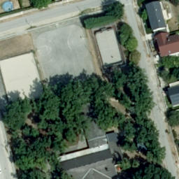 Sand Volleyball Court — aerial view
