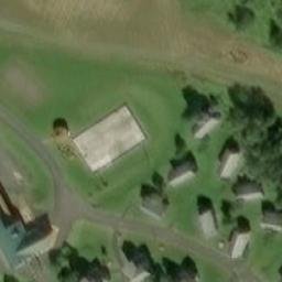 Rivière-Bonaventure Beach Volleyball Court — aerial view