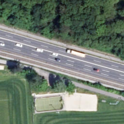 Beachvolleyballplatz — aerial view