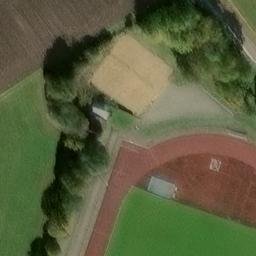 Sand Volleyball Court, Burladingen — aerial view