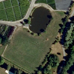 Sand Volleyball Court — aerial view