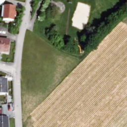 Sand Volleyball Court — aerial view