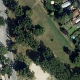 Sand Volleyball Court — aerial view