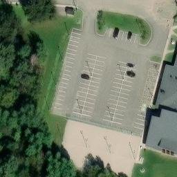 Arrondissement de Chicoutimi Beach Volleyball Court #1 — aerial view