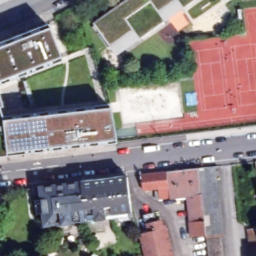 Sand Volleyball Court — aerial view