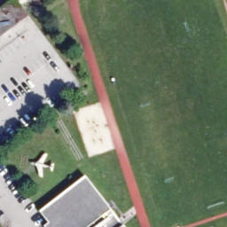 Sand Volleyball Court — aerial view
