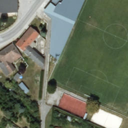 Sand Volleyball Court — aerial view