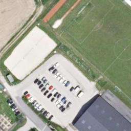 Beachvolleyballplätze — aerial view