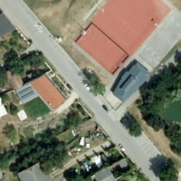 Volleyball Court near Deutsch-Wagram — aerial view