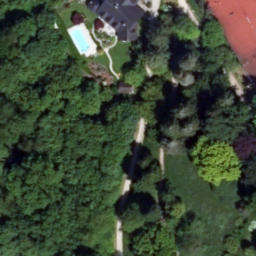 Volleyball Court near Linz — aerial view