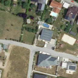 Sand Volleyball Court — aerial view