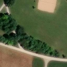 Sand Volleyball Court — aerial view